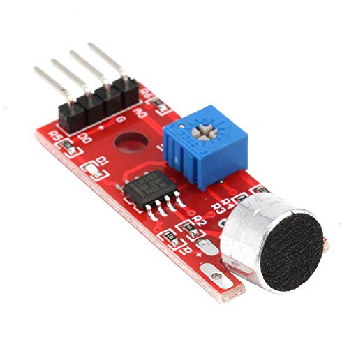 CN07 CN-07 Microphone Sound Sensor Module DC 3.3V 5V Voice Sensor Hi-gh Sensitivity Sound Detection Whistle Module Analog Sound Recognition Sensor. 