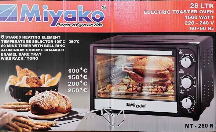 Miyako Electric Oven28 Liter MT-280R 1500 Watt