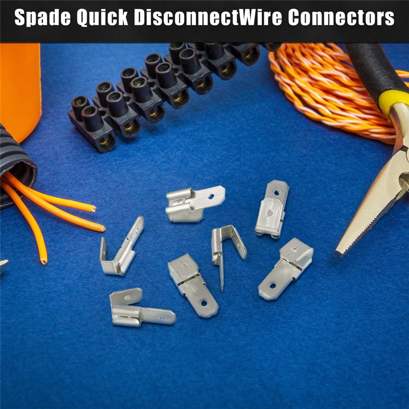 Double Piggyback Spade Connectors, Crimp Terminals Assortment Kit