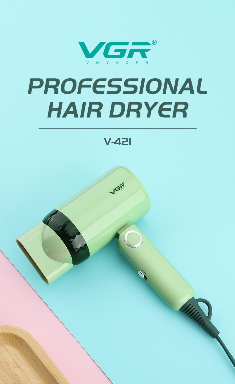 Hair Dryers VGR Dryer Professional Foldable Machine Overheating