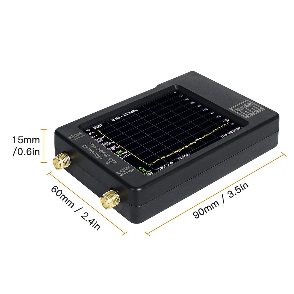 Handheld RF Spectrum Analyzer 2.8 Inch Display Built-in Battery. 