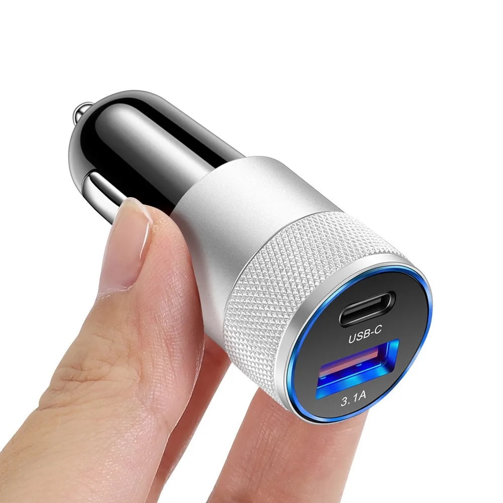 PD 20W 3.1A Type C USB Car Charger Fast Car Power Adapter For iPhone Xiaomi Redmi POCO Samsung Huawei Honor OPPO USB C Charger. 