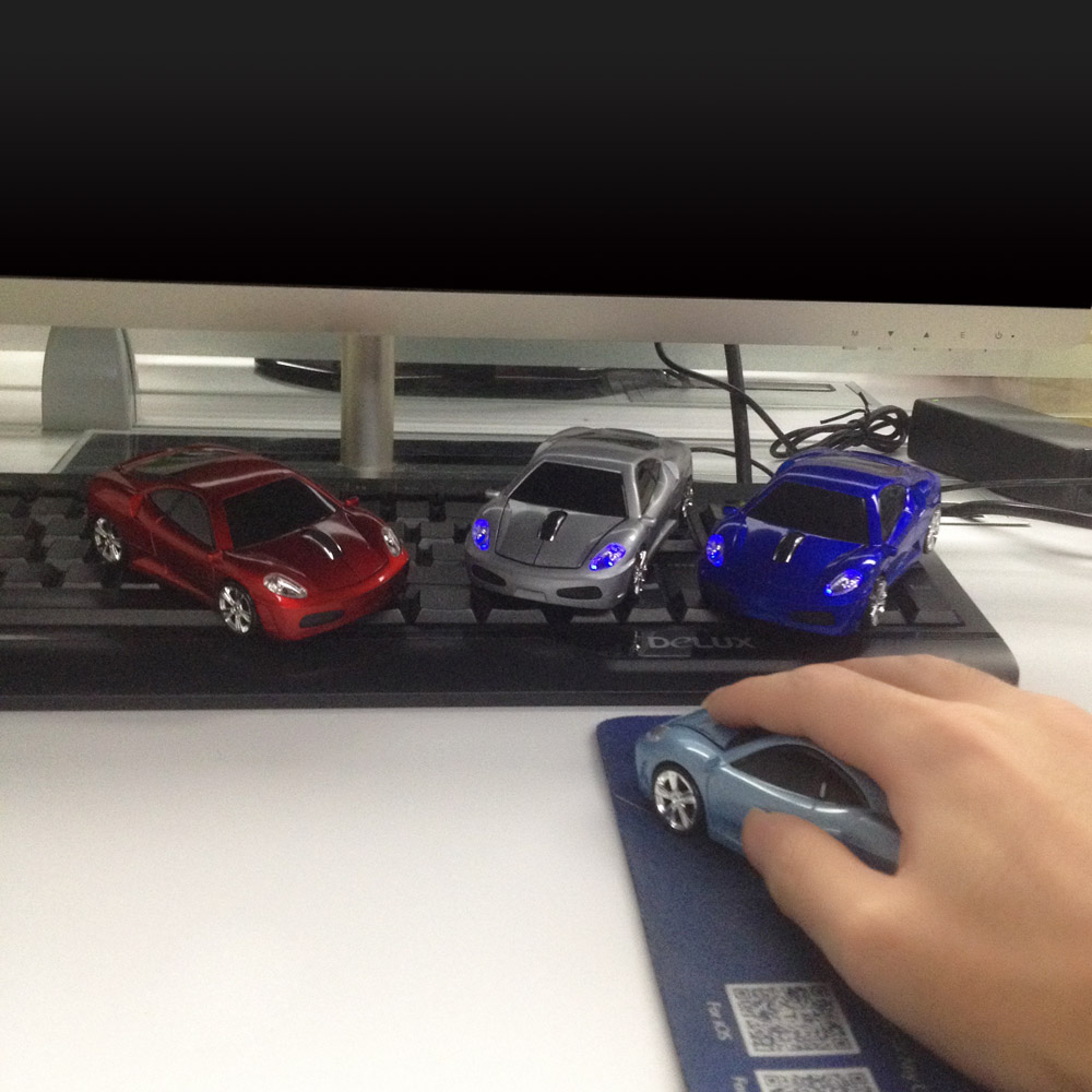 2.4GHz Wireless Racing Car Shaped Optical USB Mouse/Mice 3D 3 Buttons 1000 DPI/CPI for PC Laptop Desktop. 
