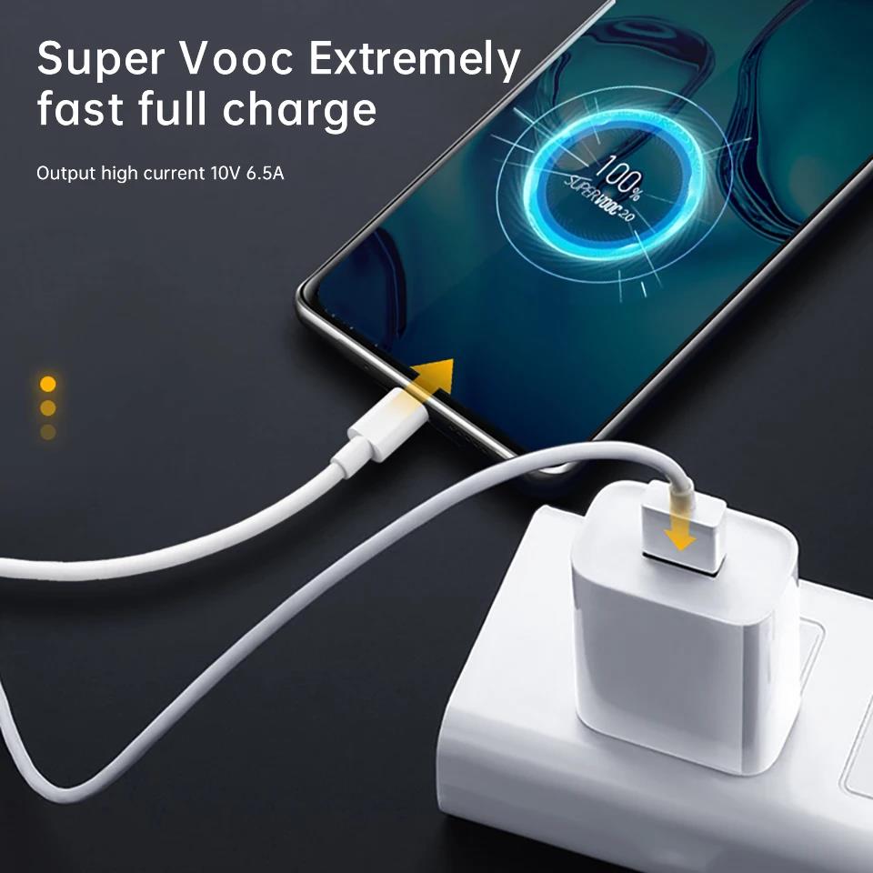 Realme Gt 5G 8 Pro 10 Superdart Cable Type C 6.5A Super Fast Charge Cabel Oppo Find X5 Pro Neo Reno 6 7 65w Supervooc Super dart. 