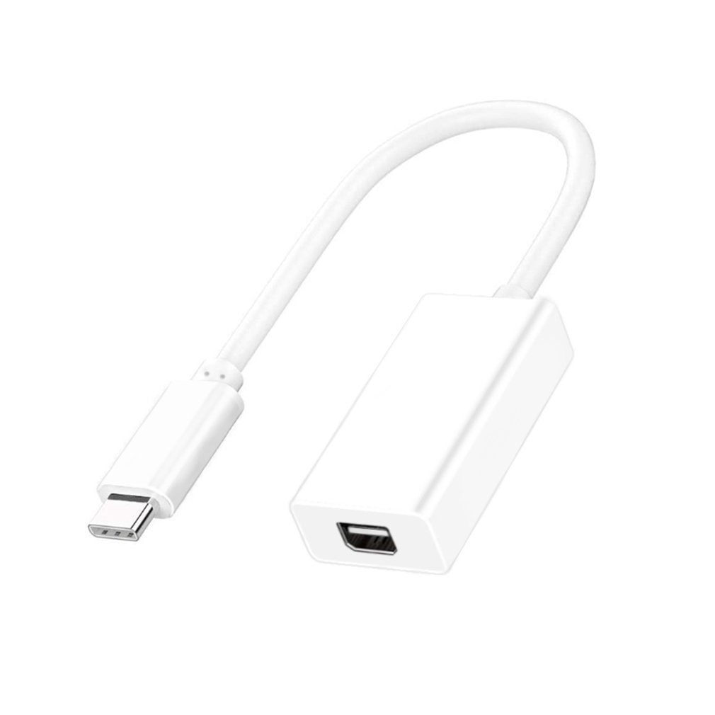 USB-C to Mini Display Port Adapter USB 3.1 Type C (Thunderbolt 3) to Thunderbolt 2 Adapter For MacBook Pro Black. 