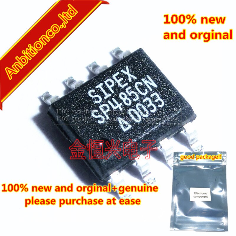 10pcs 100% new and orginal SP485CN SP485 SOP-8 Low Power Half-Duplex RS-485 Transceivers in stock. 