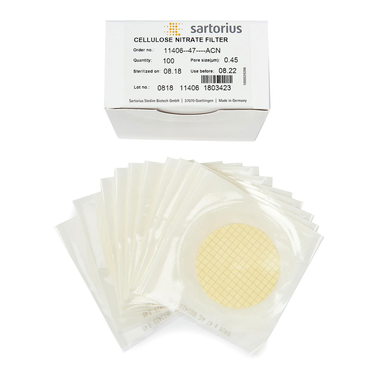 Cellulose Nitrate Membrane filter paper Sartorius, Germany 0.45um