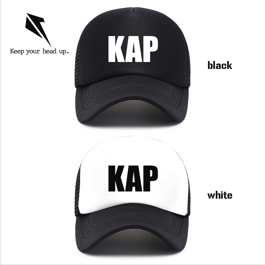 HIGH QUALITY KAP KAPITAN CAPTAIN CHAIRMAN Mesh Cap Net Cap Trucker Hat Baseball Cap. 