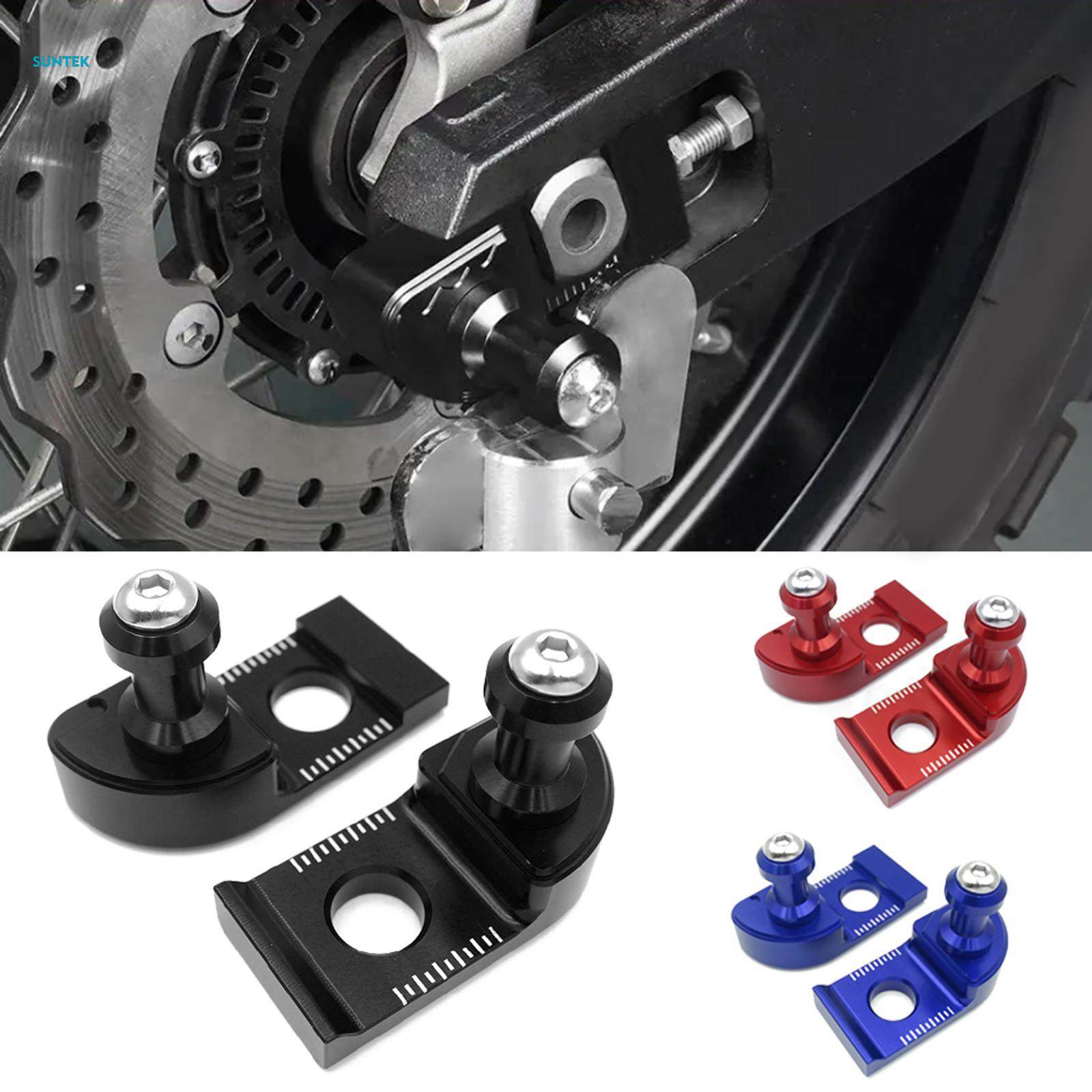 2Pcs Chain Adjuster Block Simple Installation Chain Tensioner Adjuster for Tenere 700 Rally. 
