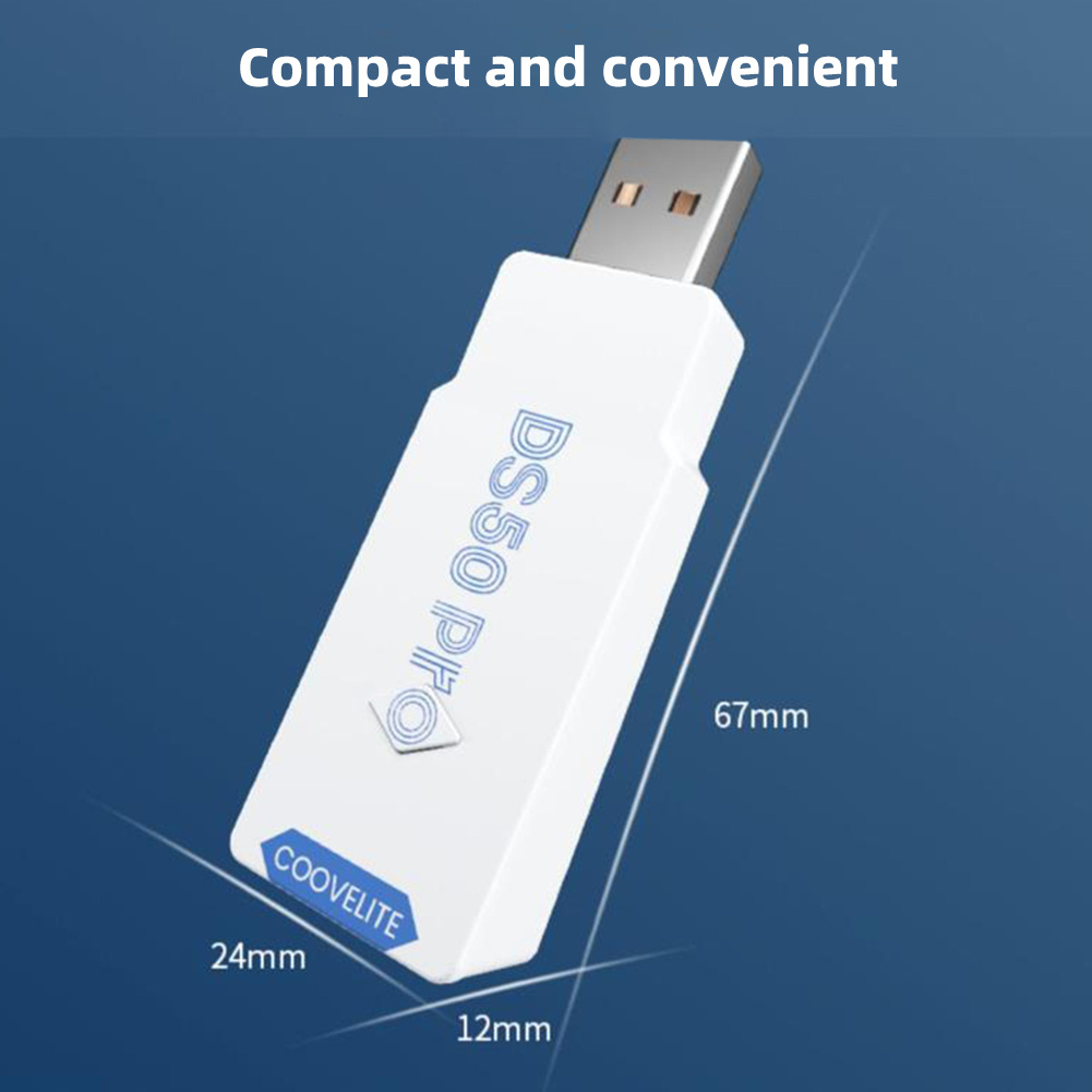 Controller Wireless Adapter Ultra-low Latency USB Converter Compatible For PS5 PS4 PS3 Switch Lite Controller DS50 Pro Gamepad. 