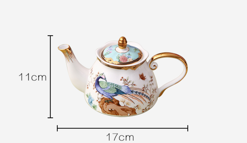 Teaware Sets Bone China Tea Set Chinese Style Ceramic Tea Pot Set Teapot + Tea Cup And Saucer Set Coffee Cup And Saucer Set Hot|Teaware Sets. 