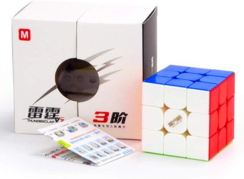 【happy one】CuberSpeed Qiyi Thunderclap V3 M 3x3 MoFangGe Thunderclap V3 3x3x3 Magnetic Speed Cube. 
