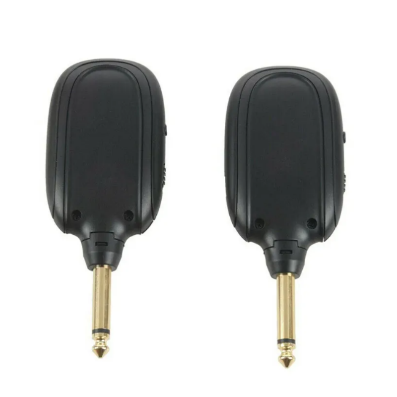 A8 Guitar Wireless System Transmitter Receiver Built-in Rechargeable Built- in Rechargeable wireless guitar transmitter. 