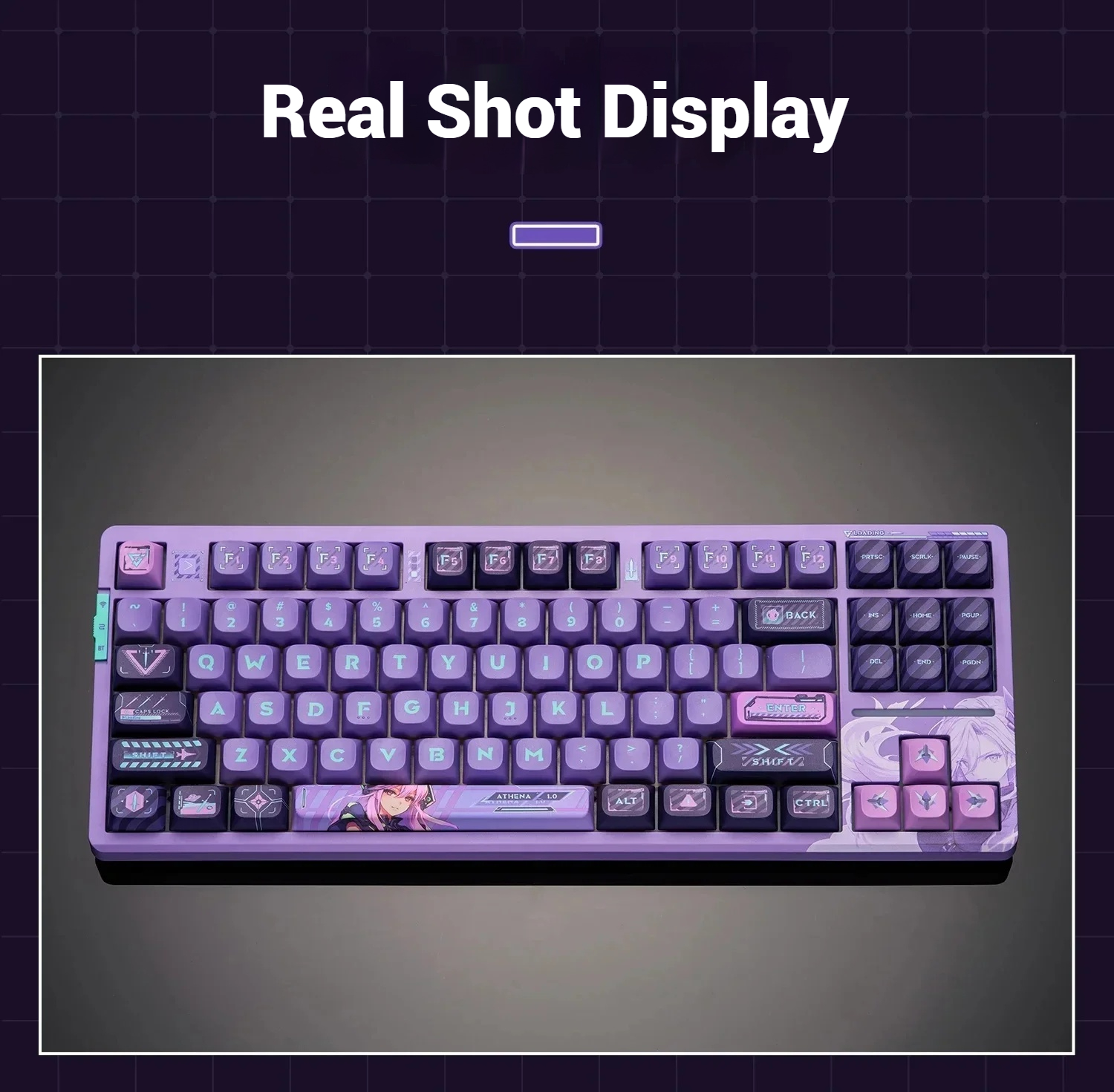 VGN V87 Pro Mechanical Keyboard Tri-mode Wireless USB Dynamic RGB Ergonomics PC Gamer Win Mac N-key Rollover Diana Athena Custom. 