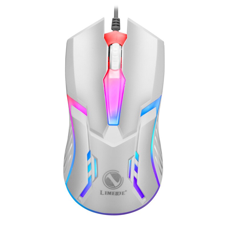 HXSJ Limei S1 E Sports LED Luminous Backlit Wired Mouse USB Wired For Desktop Laptop Mute Office Computer Gaming Mouse. 