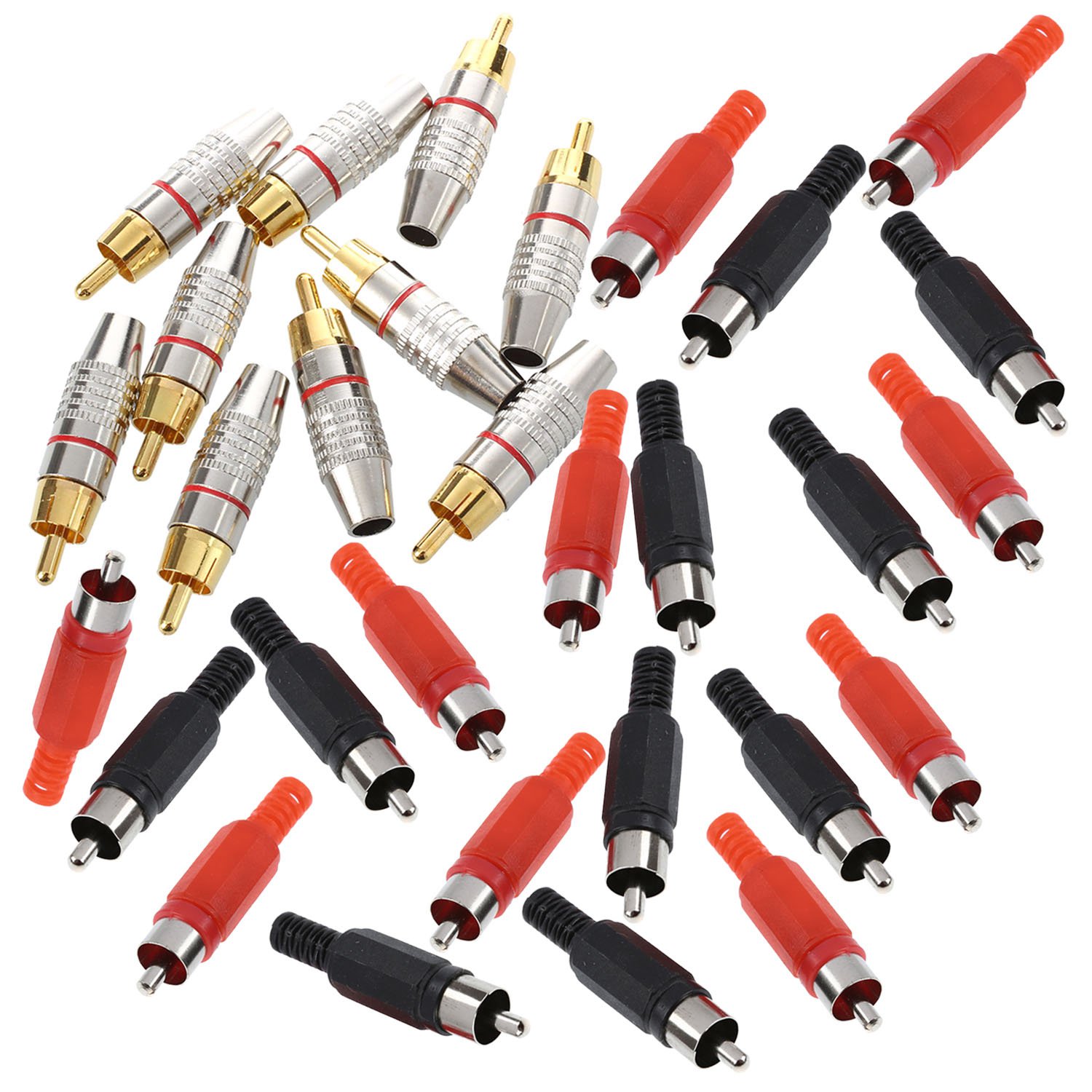 10 Pcs Adapter Audio Coaxial Cable 