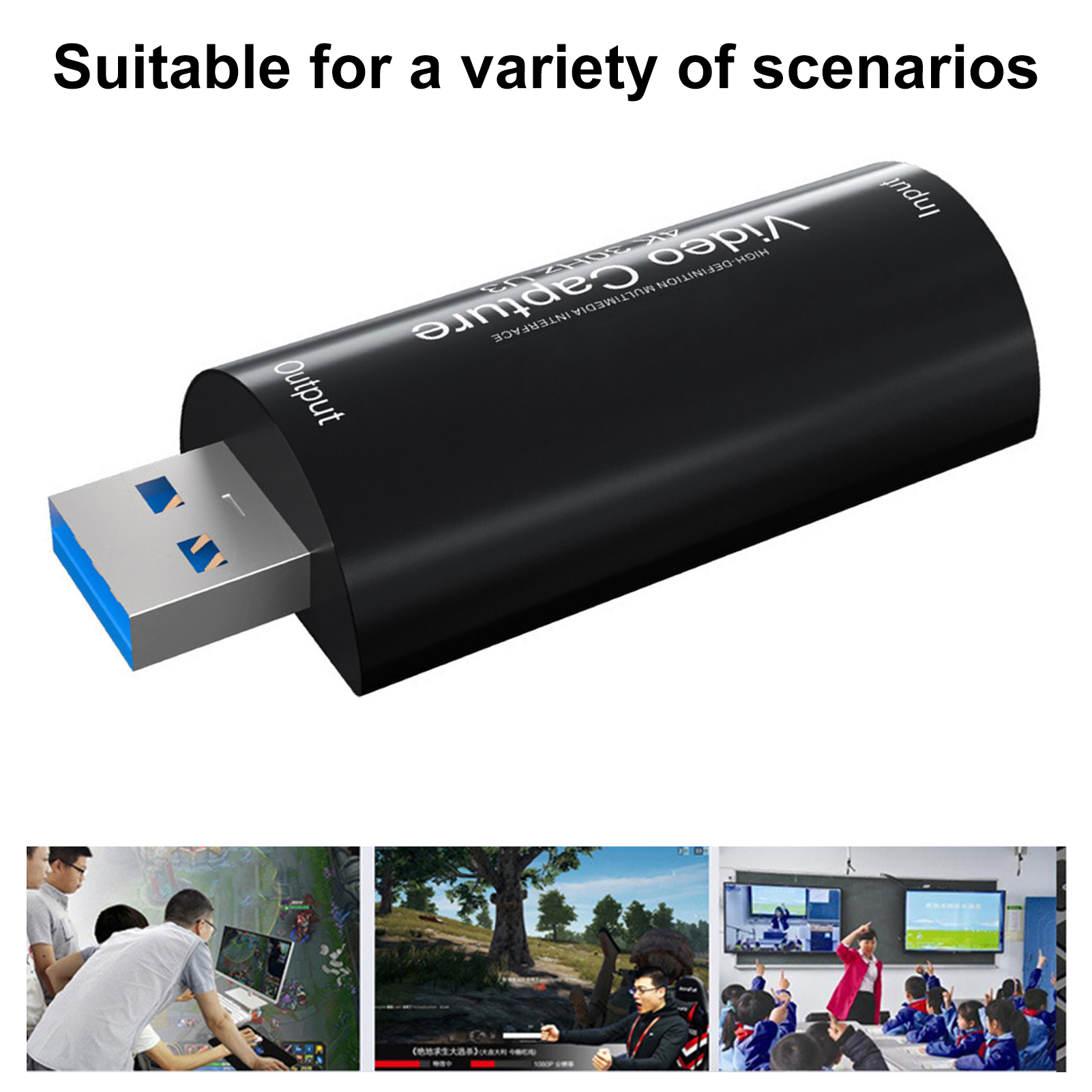Video Capture Card Low Latency USB 3.0 to HDMI-compatible Video Audio Capture Card. 