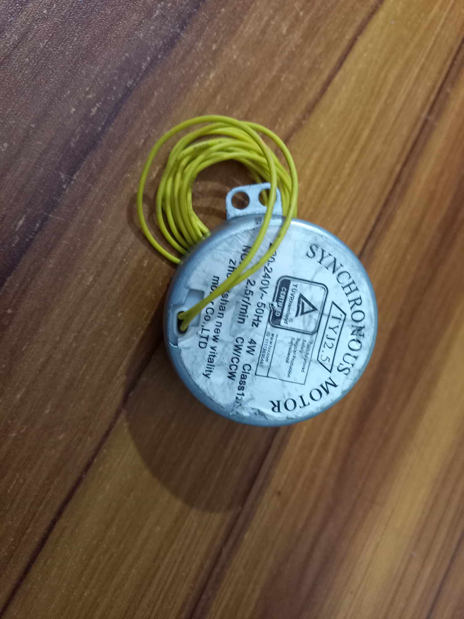Micro Synchronous Geared Motor AC 220V 50/60Hz 4W 4/5RPM Round Robust TYC-50 Torque 4KGF.CM CW For Microwave Oven AC Motor. 