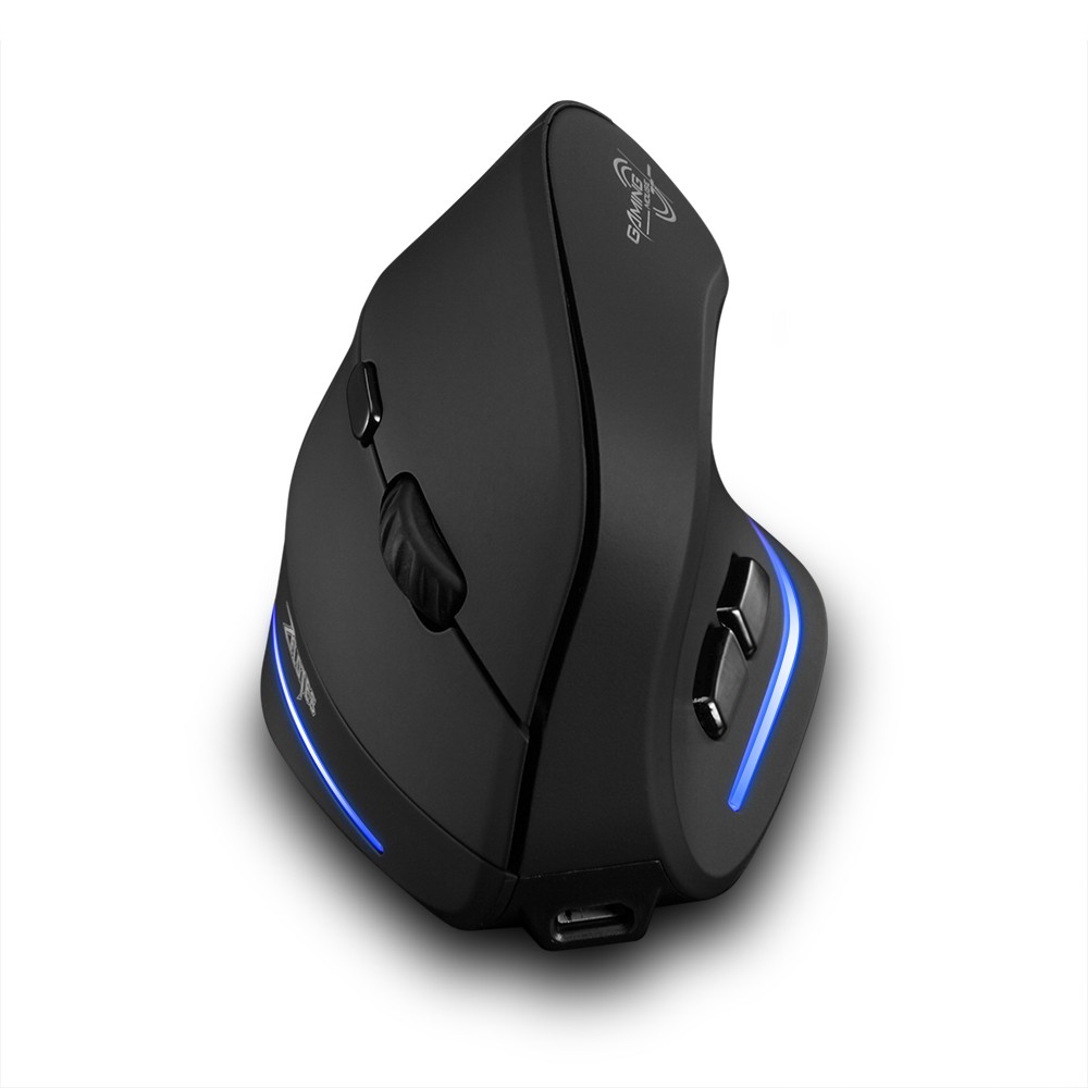 Zelotes F-35 Wireless Vertical Mouse Rechargeable 2400 DPI Optional - 01. 