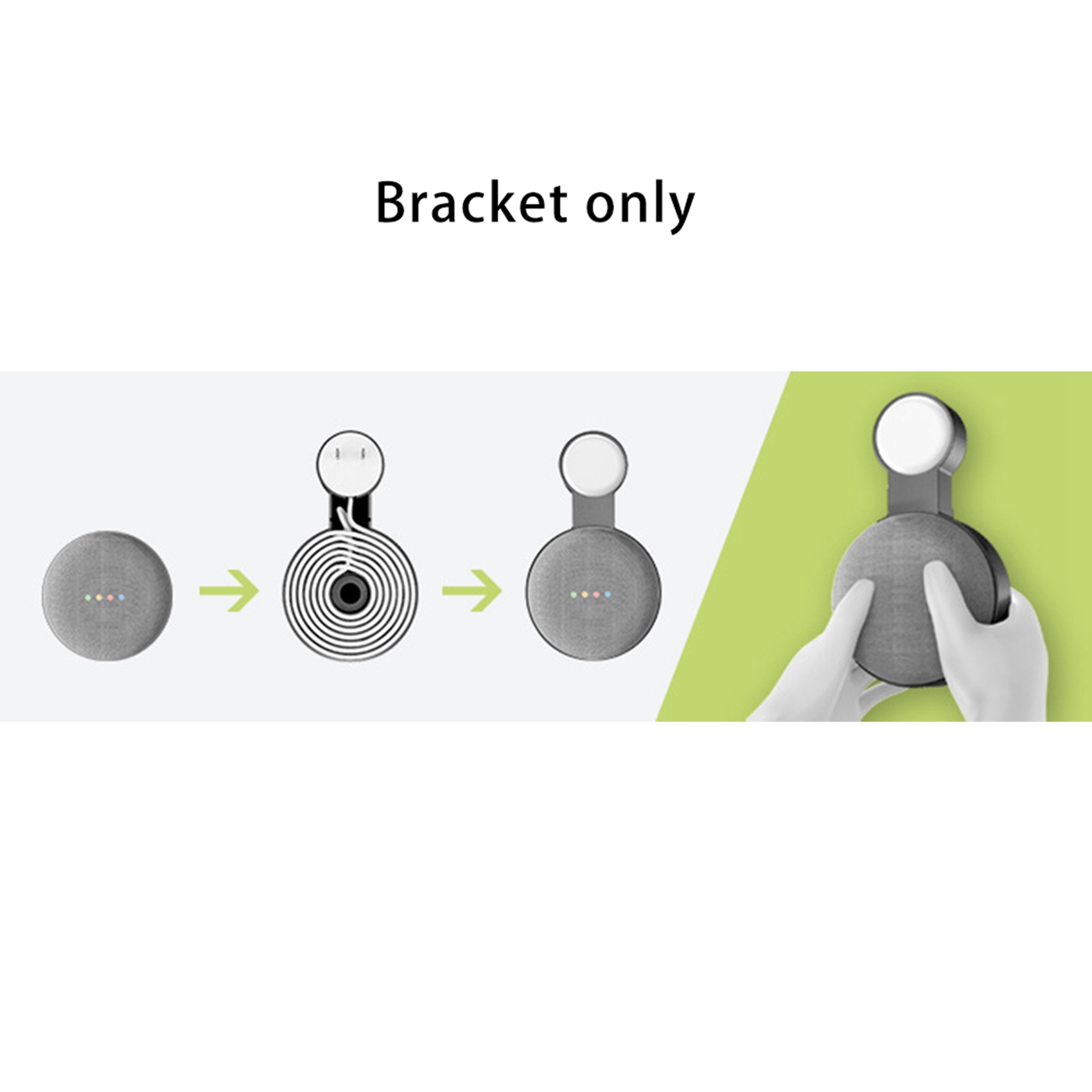 for Google nest mini holder-4 x Holder for Google Nest Mini-Black & White. 