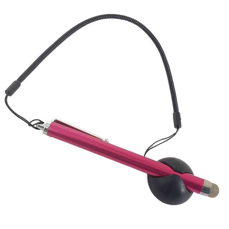 Universal Laptop Pen Phone Tablet PC Touch Pen Pencil Capacitive Pen With Spring Rope Fixed Base Stylus Display Tablet Pens Hudduo. 