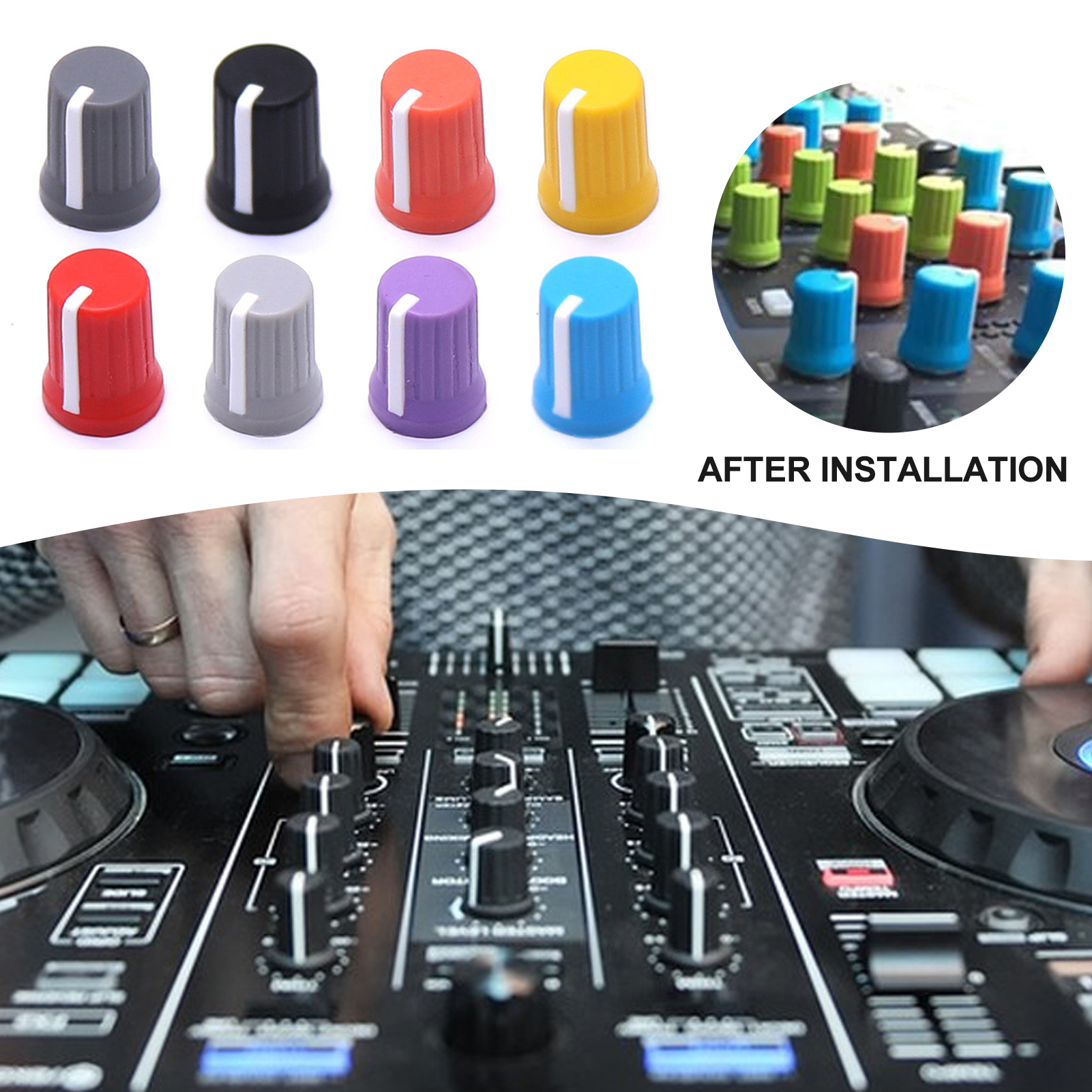 Mirage Rotary Knobs 5pcs Universal Eq Rotary Knob Replacement Mini Size Equalizer Potentiometer Fader Knobs Easy Install Durable Favorite Universal Rotary Knobs. 