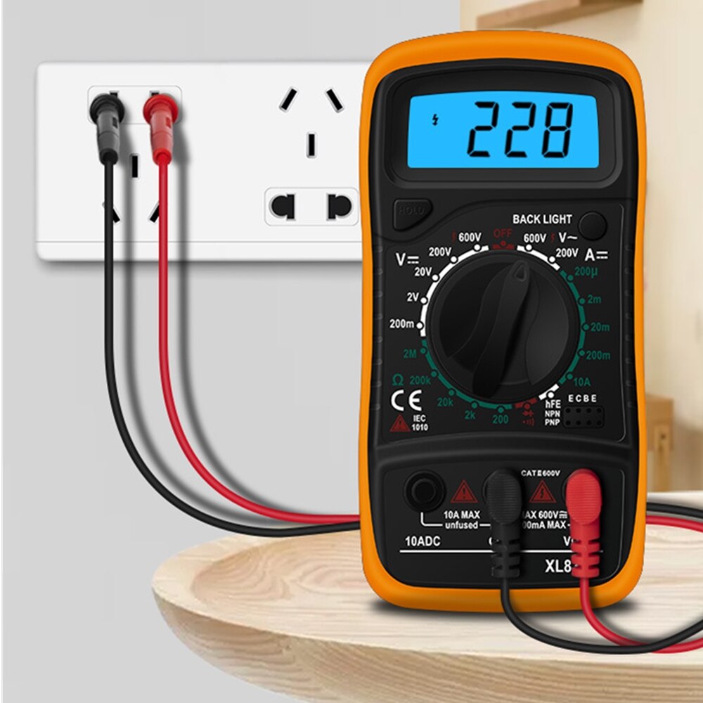 XL830L digital multimeter esr meter testers automotive electrical dmm transistor peak tester meter capacitance meter. 