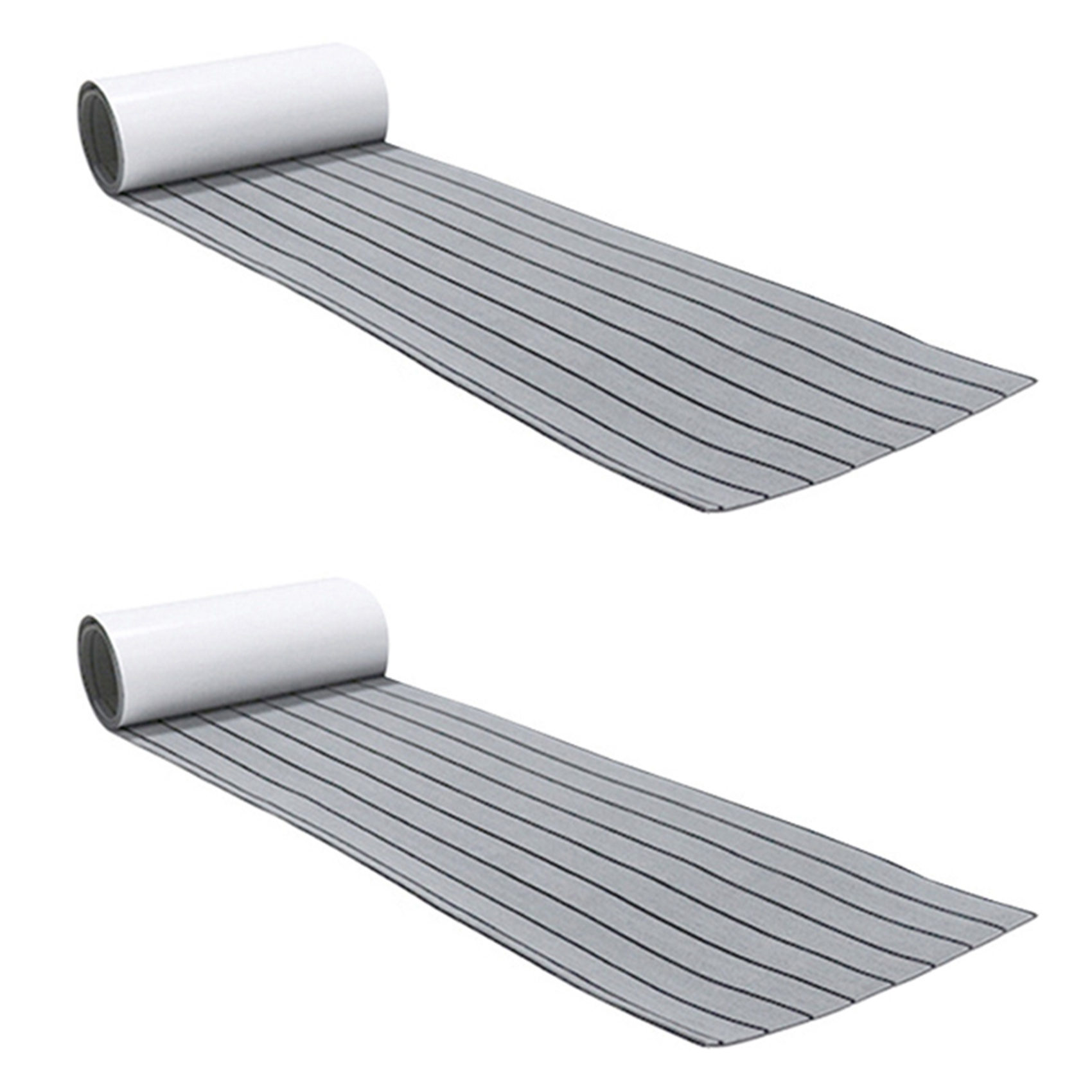 2pcs 6MM Self Adhesive EVA Foam Teak Sheet Marine Boat Yacht Synthetic Decking Foam Floor Mat Flooring Gray 240X45cm