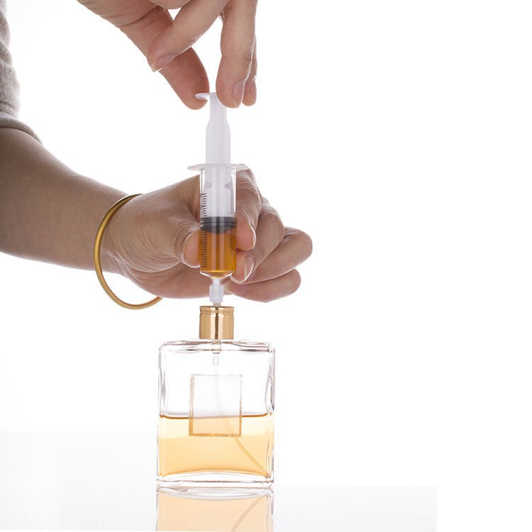 Perfume Extracts, Liquid Solution - Pump With Specialized Extraction Syringe. 
