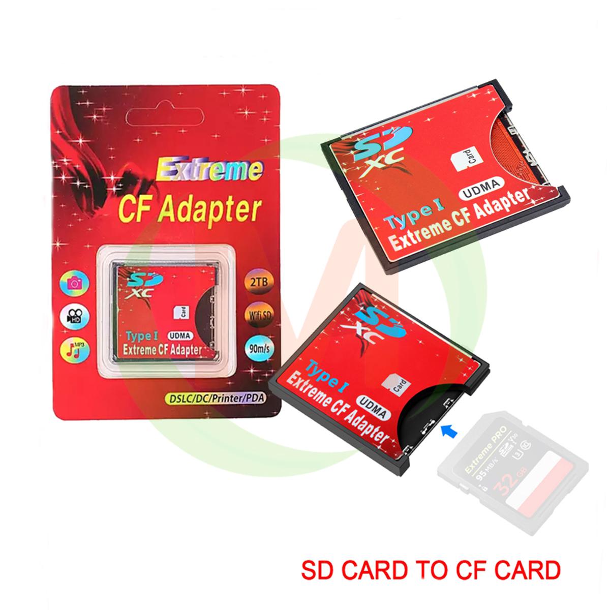 Extreme CF Adapter SD / Micro TF Card to CF adapter compact flash memory card reader