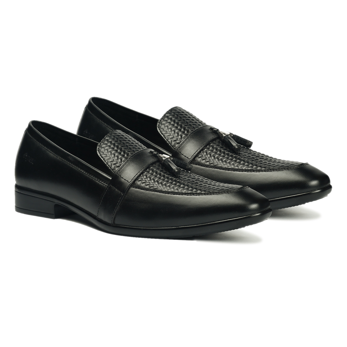 Apex Black Leather Moccasin for Men