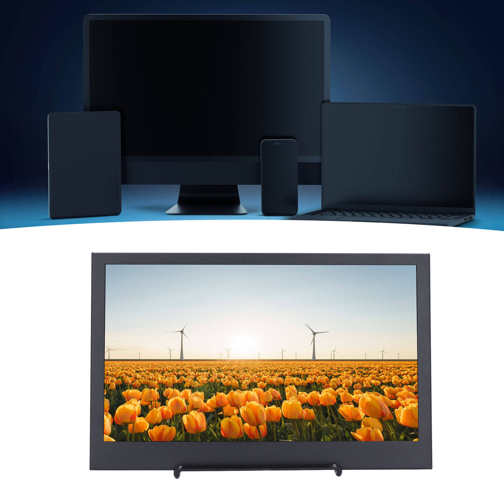 IPS Portable Screen 178 Degree Wide Angle 11.6 Inch Computer Secondary Screen for Daily Entertainment. 