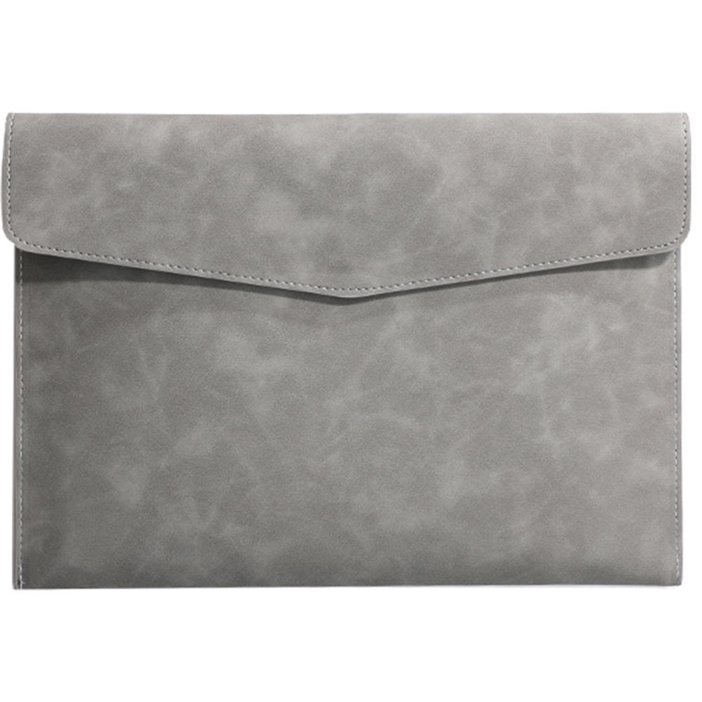 School Office Supplies Professional File Folder Fashion Briefcase A4 Leather File Folder Data Package Document Organiser. 