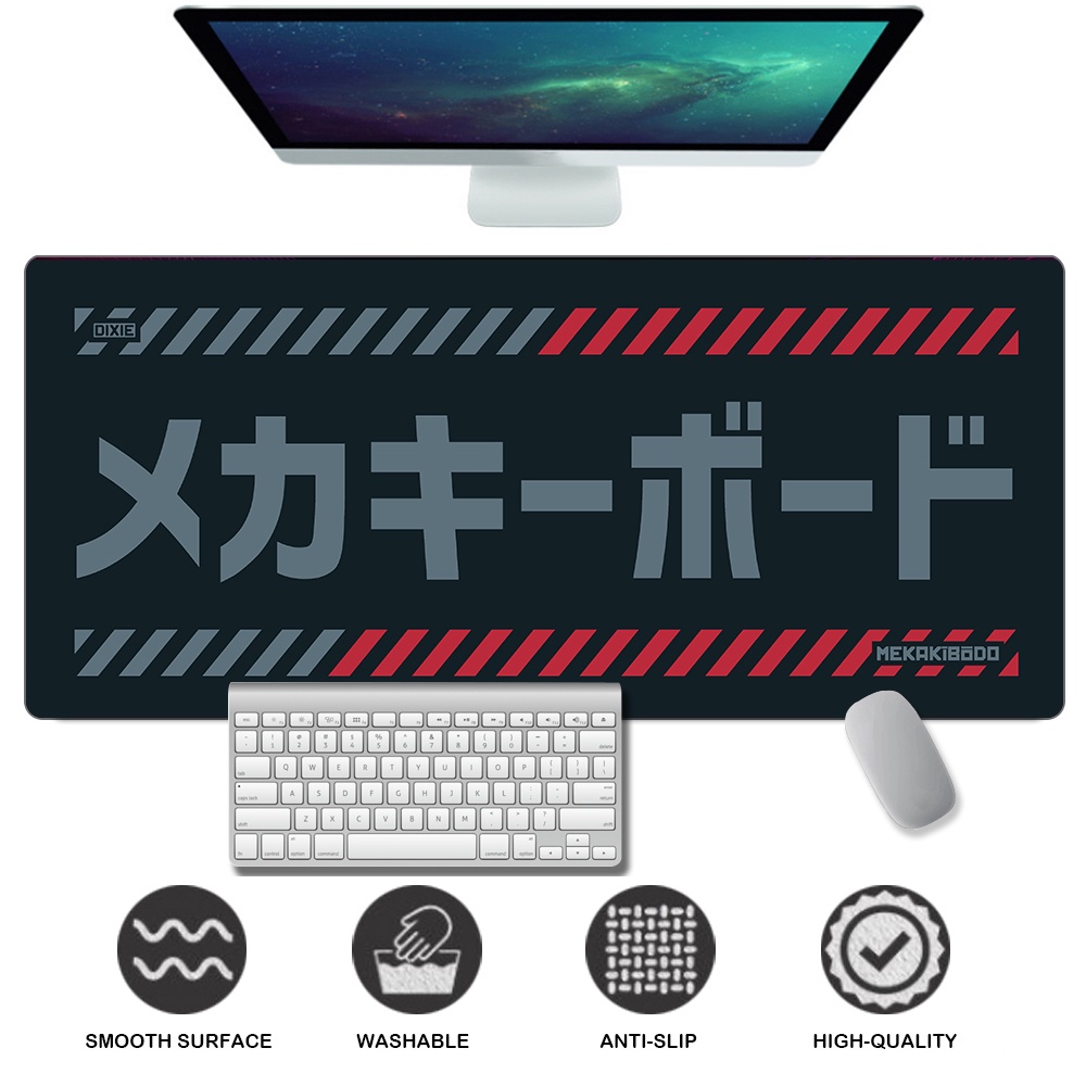 DIXIE MECH/OMNITYPE MousePads Bicolor Gaming Mouse Pad Black Large Extended Mousepad XL Gaming Deskpa
