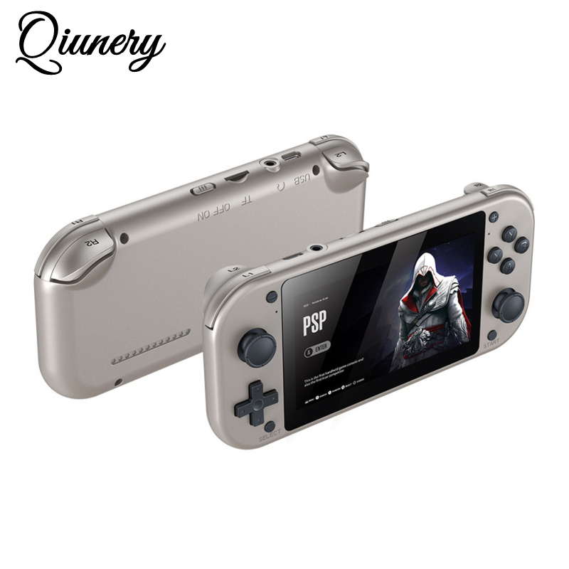 Qiunery 4.3 Inch Video Game Console With Built In 20000+ Games Games 1500MAH Battery Game Console 4K HD Video Nostalgic Game Controller 3D Joystick Console For Kids Men Women. 