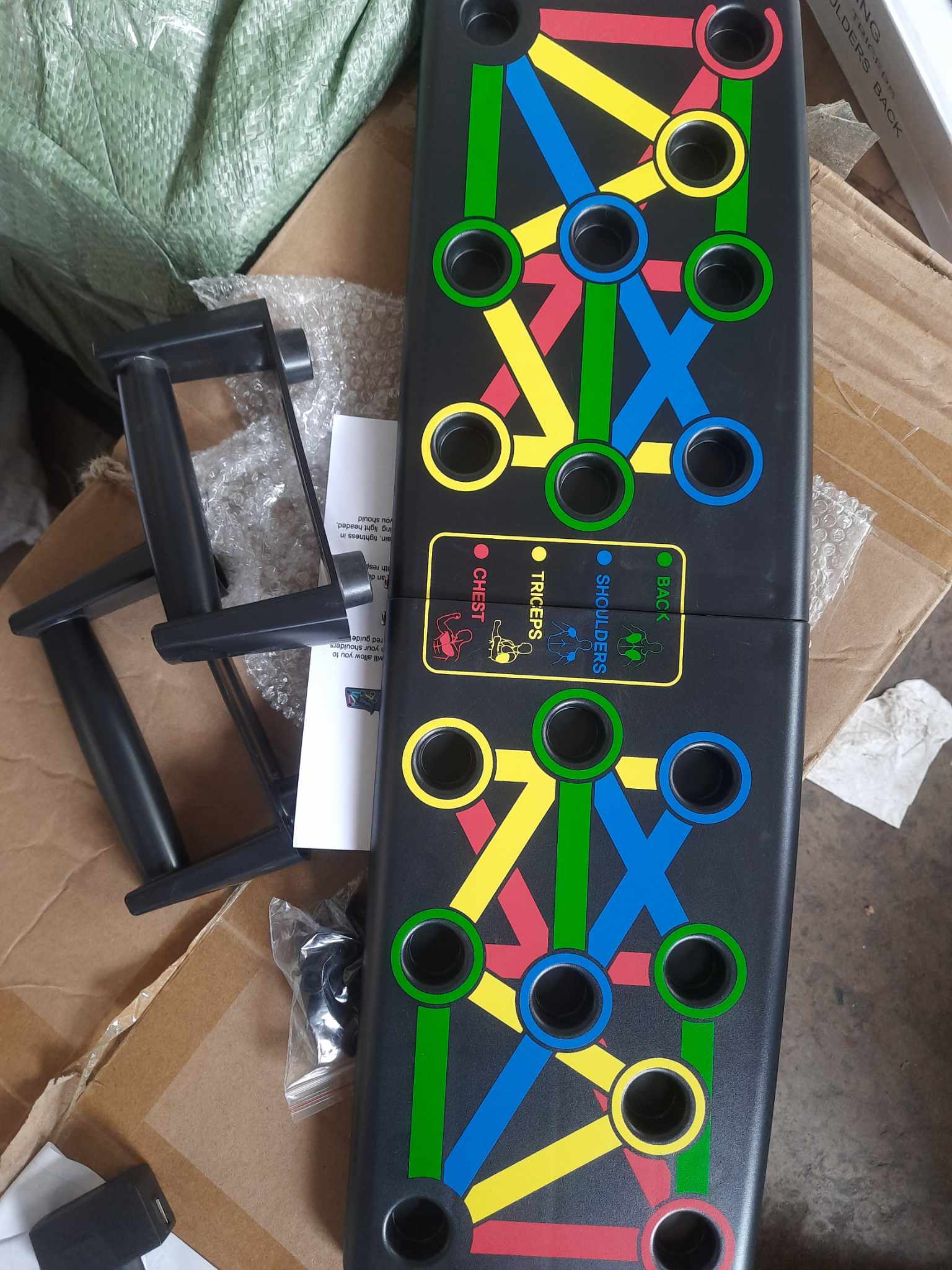 Foldable Multi Position Pushup Board 9 in 1 Body Building Push Up Stands Adjustable - Citizen Sports. 
