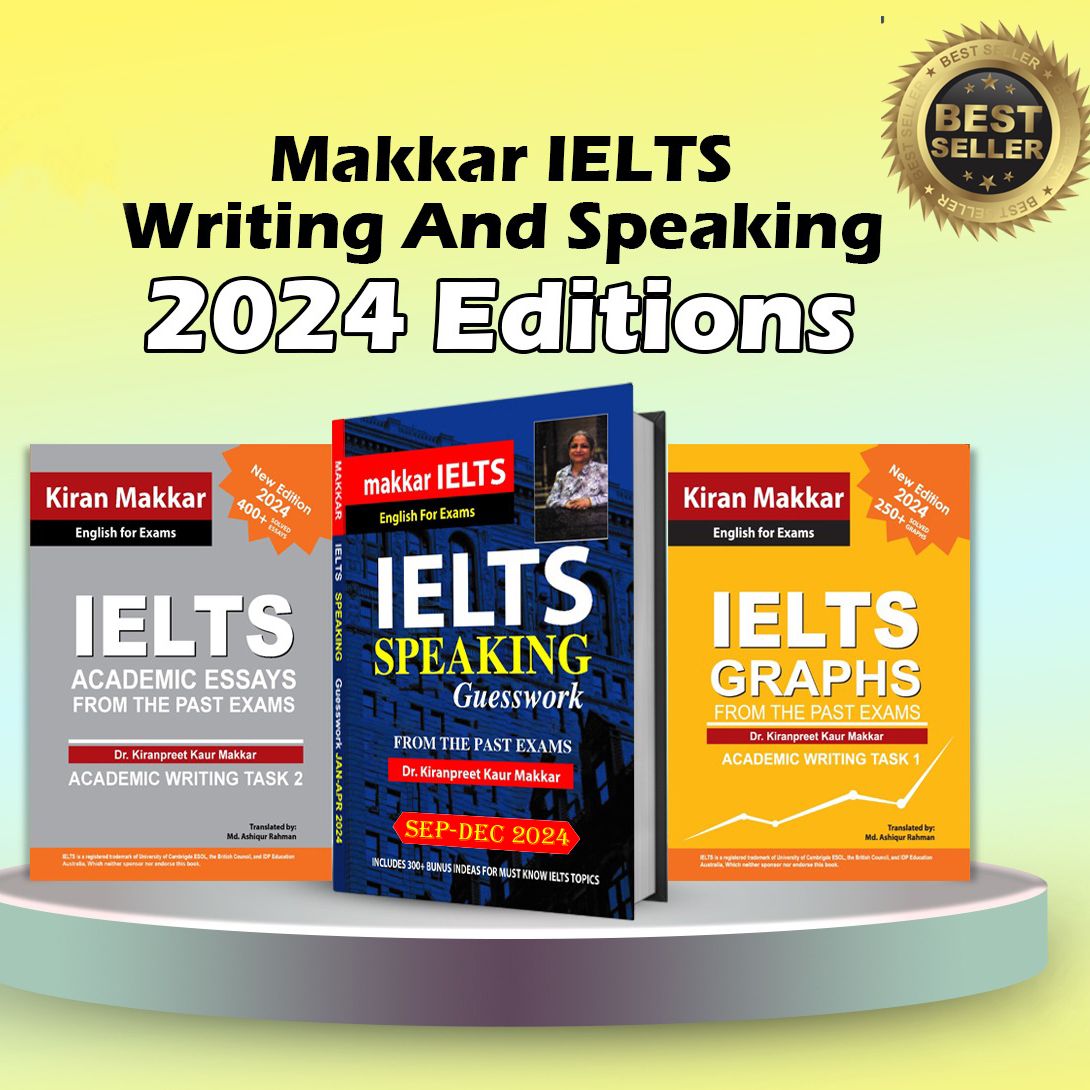 Makkar IELTS Academic Writing (Task 1-2 &  Speaking) By Dr. Kiranpreet Kaur Makkar