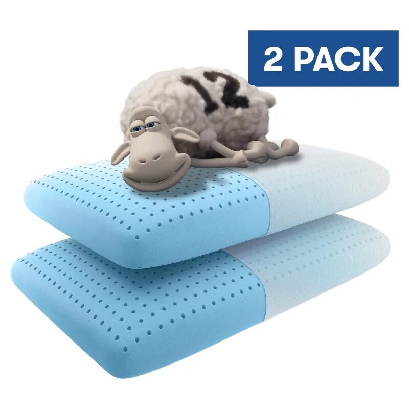 Serta Cloud Comfort Memory Foam Bed Pillow, Standard, 2 Pack. 