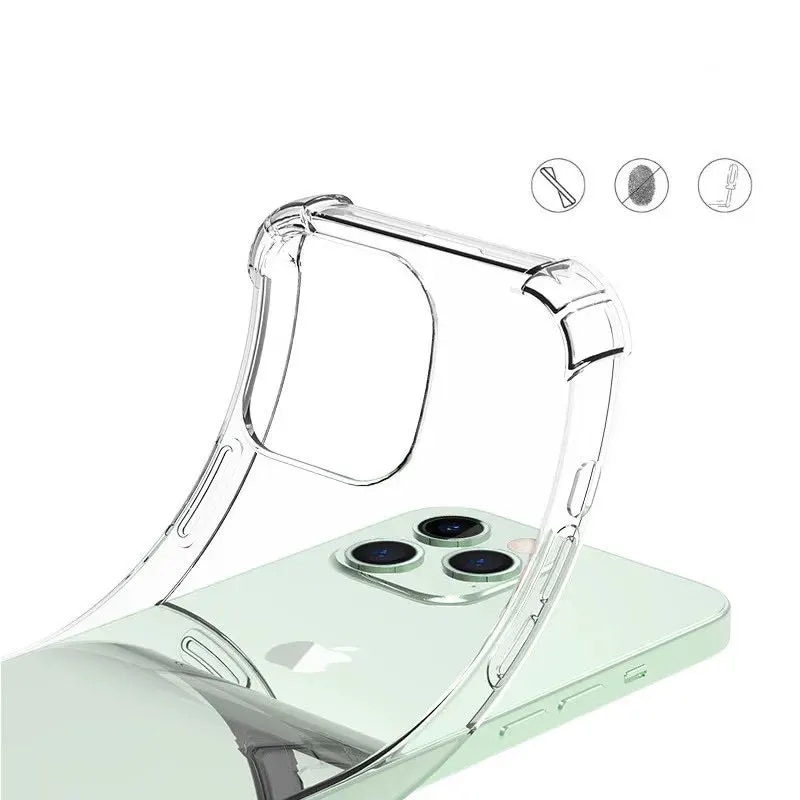 Anti-Yellow Clear Air Bag TPU Case for Iphone 15 14 13 Pro Max 11 12 Mini XS XR 13Pro 7 8 Plus Drop Protection Back Cover Cases. 