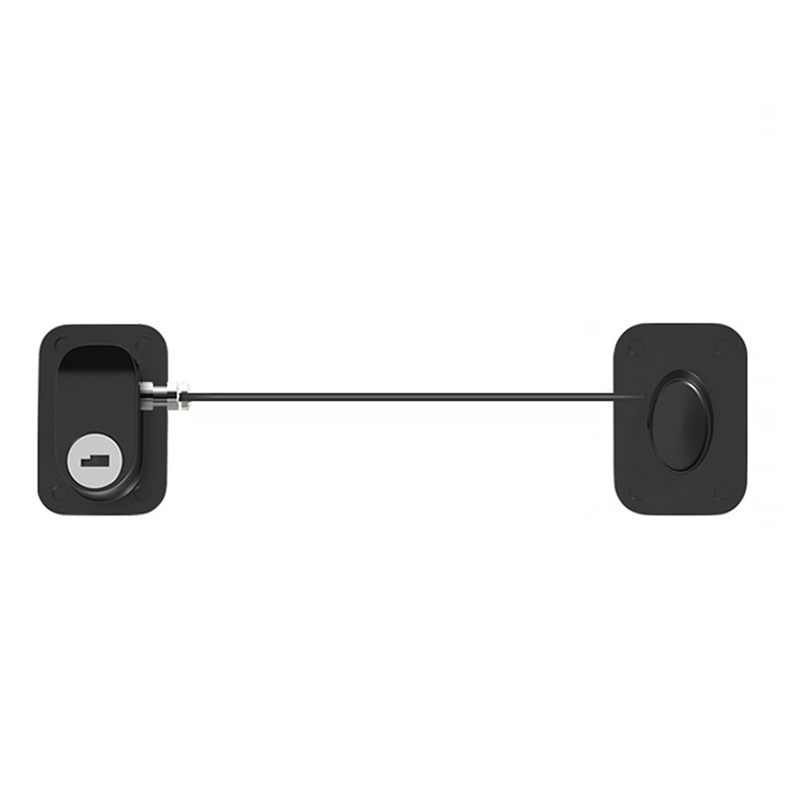 2PCS Fridge Lock Protection Fridge Locks -Friendly Freezer Lock ,Black with Key