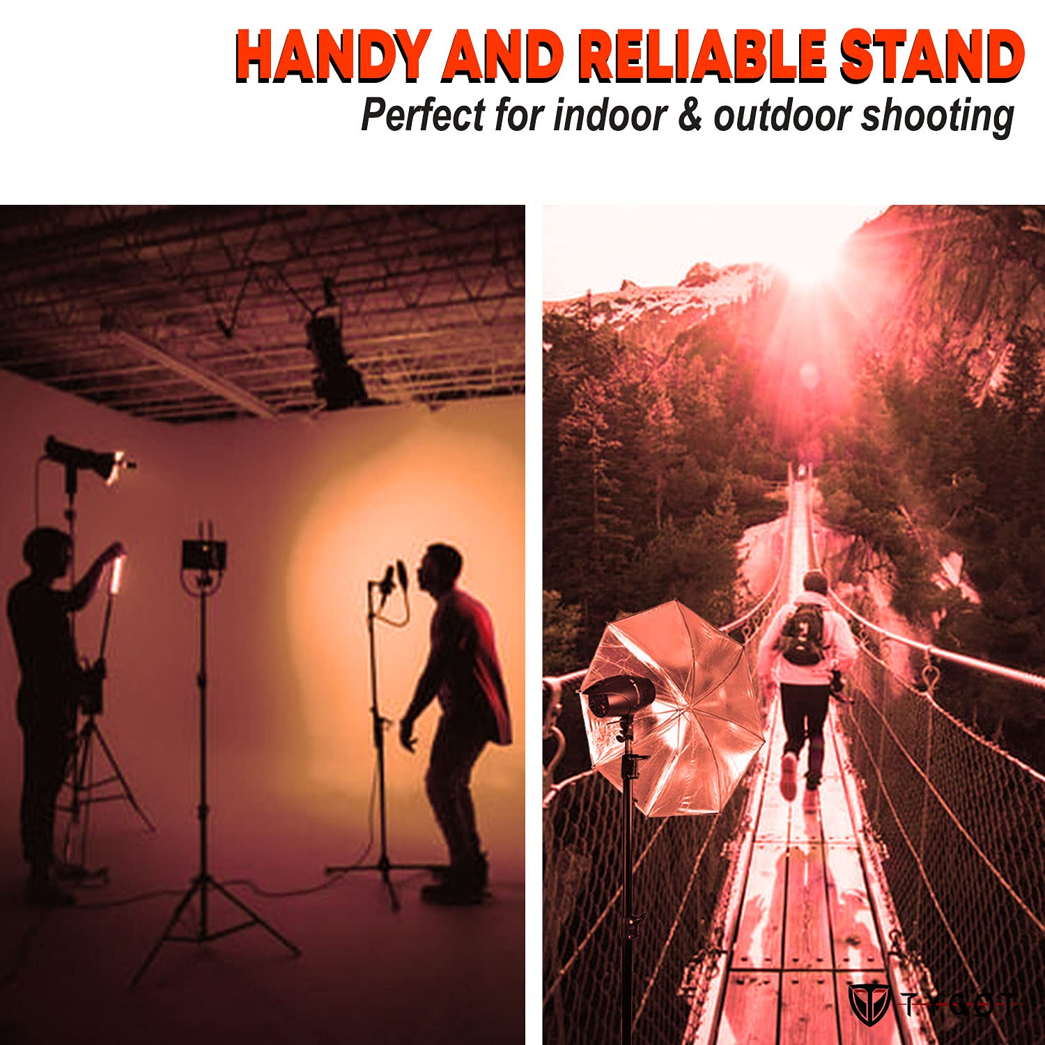 7-Foot Tripod Stand with Free Mobile Holder Included - Ideal for Mobile Devices and Content Creation. 