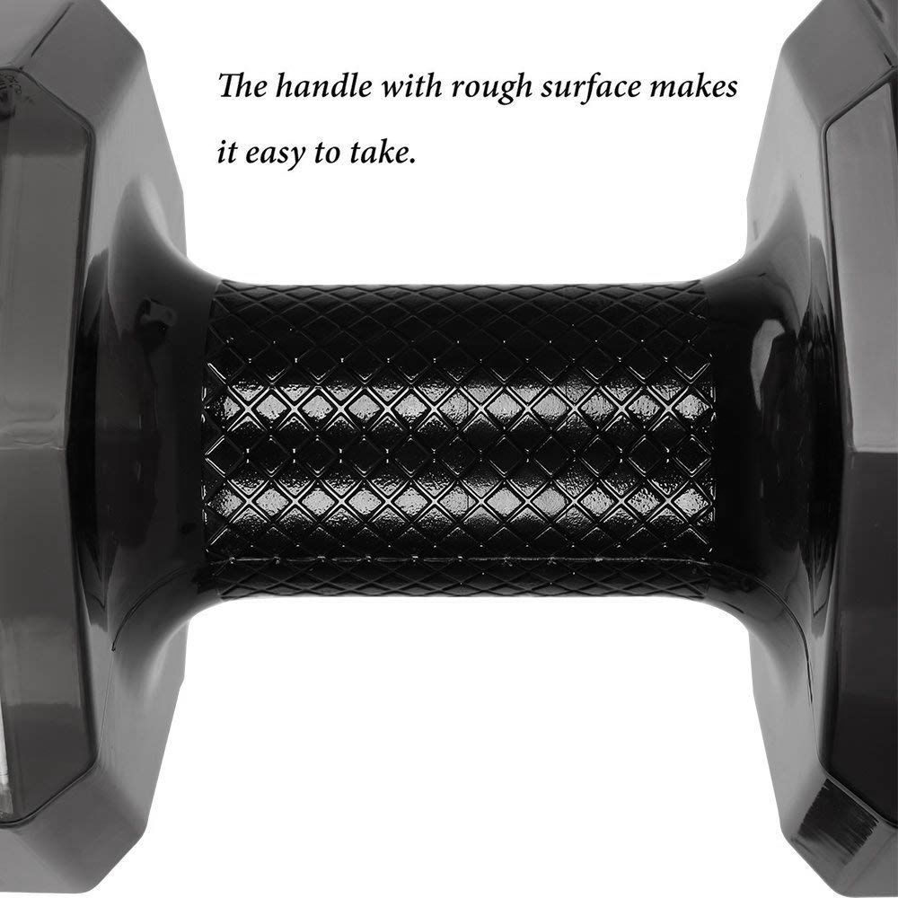 Individual 75 Oz (2.2 L) Dumbbell Shaped Water Bottle - Big Capacity - BPA Free - Flip Top Leak Proof lid -（black） Exquisite Product. 