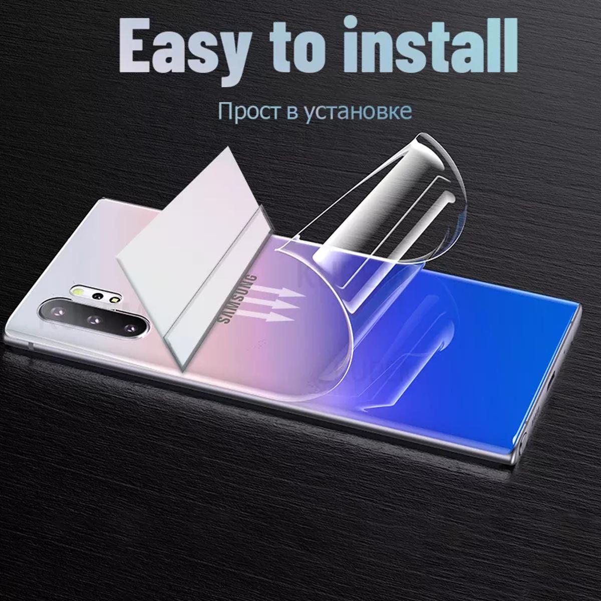 Samsung Galaxy Note 10 Plus _TPU Protective Film Hydrogel Back POLY / TPU Protector Screen Protector Anti-Shatter / High Definition (Back POLY)