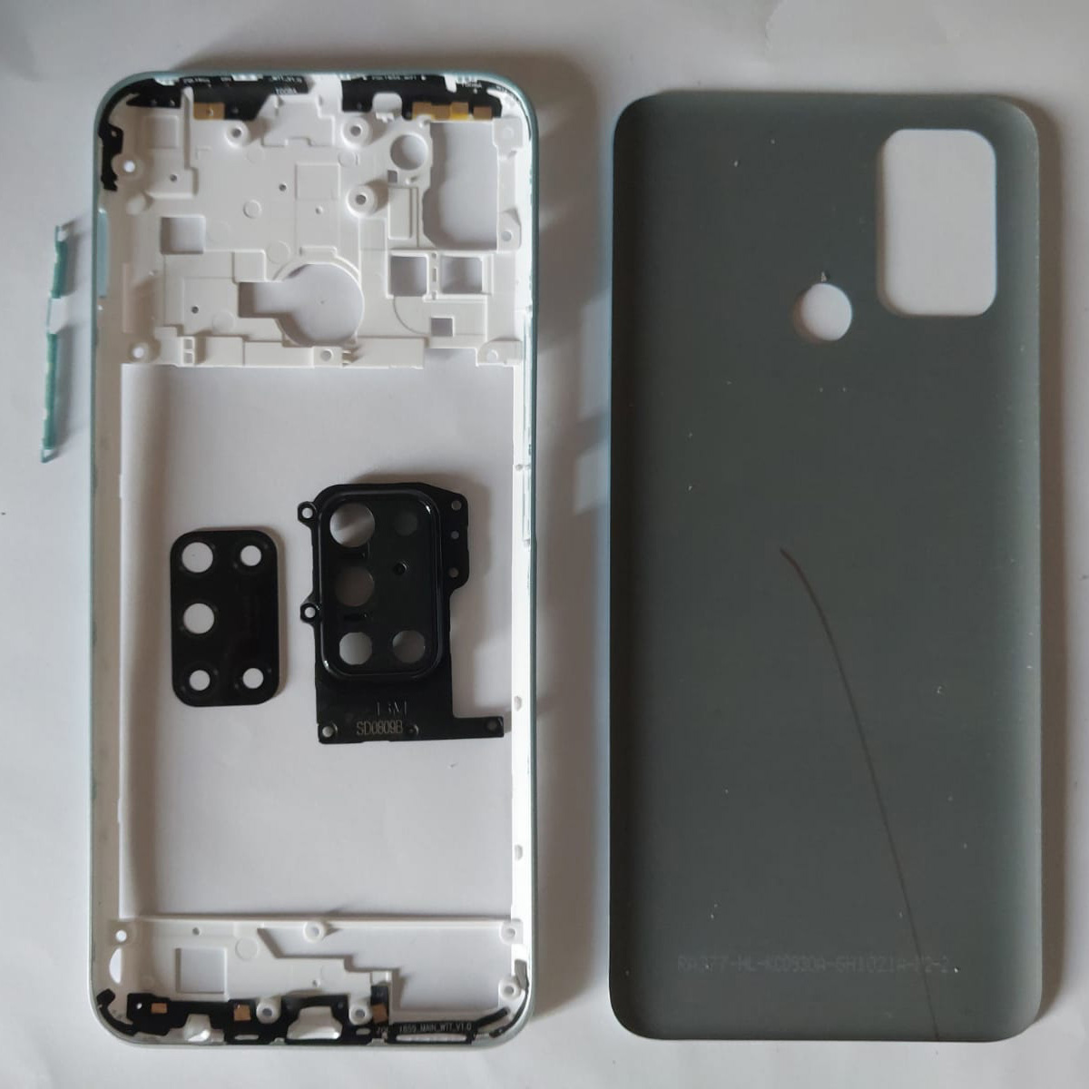 Realme 7i C17 RMX2103 Middle Bezel Back Panel Camera Glass Side Button Replacement Kit. 