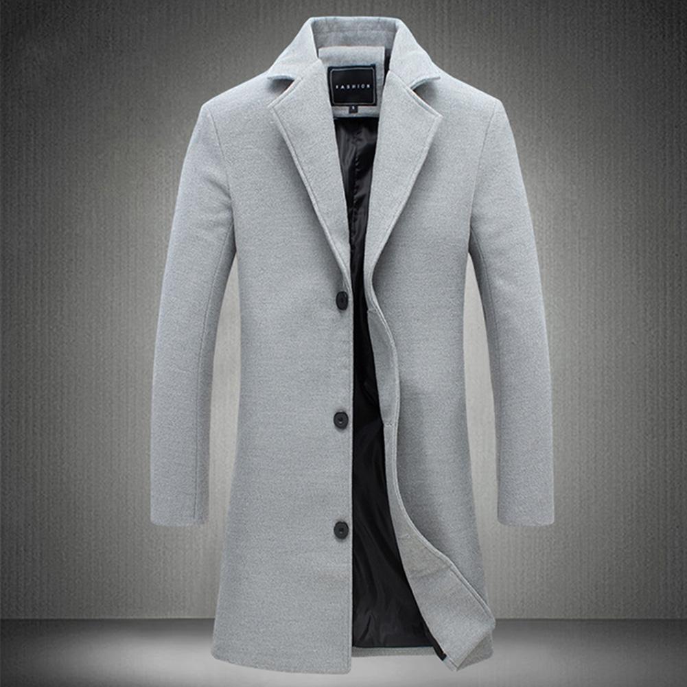 Color Trench Coat Warm Long Jacket 