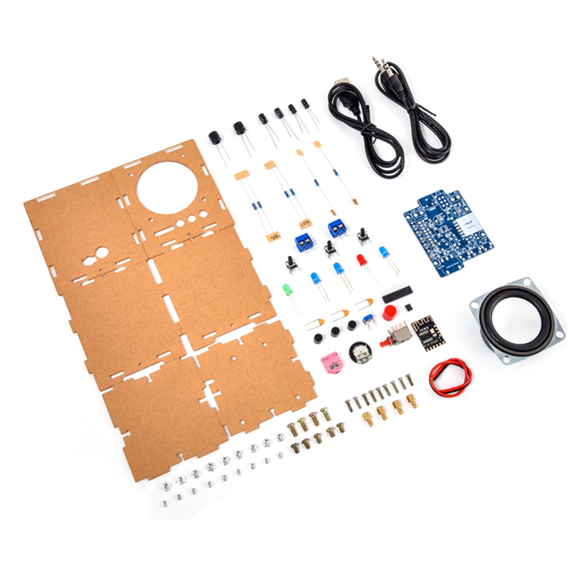 -009 Bluetooth Speaker Mini Spaker Unit Electronic Component DIY Kit Wireless Wired 5V DC Powered and Acrylic Shell Easy to Use. 