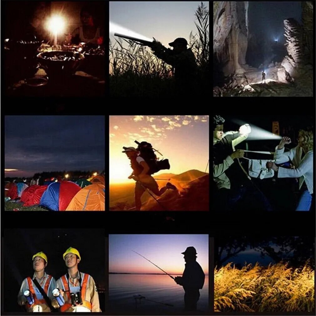 Skywolfeye Flashlight Focus 260 Lumens 3 Modes T6 LED 18650 Flashlight Torch Lamp Powerful VEJ93 P30. 