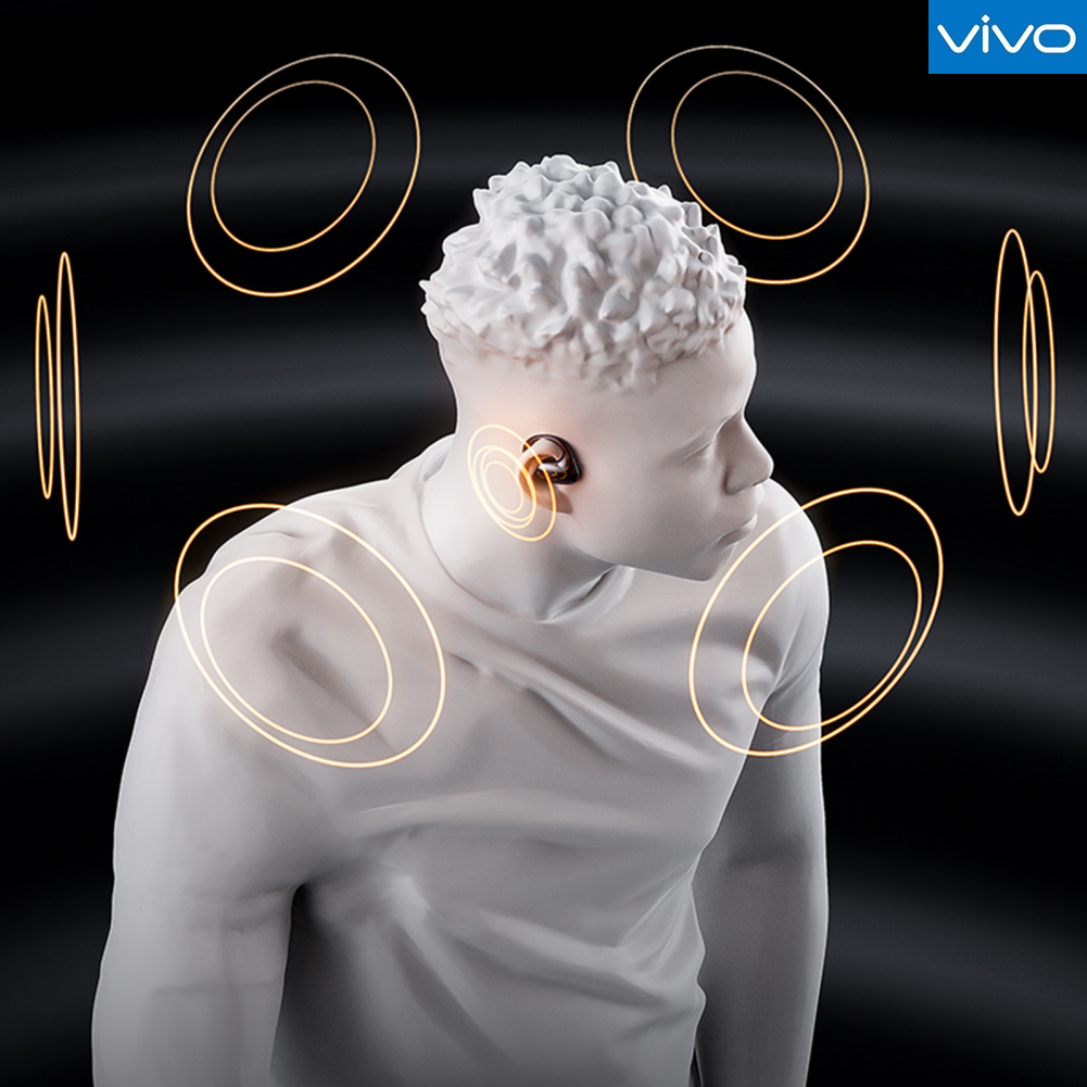 【Ready Stock+FREE Shipping+COD 】VIVO T18 Wireless Earbuds Open Ear Headphones With Earhooks Built-in Mics Headset For Sport Running Workout. 