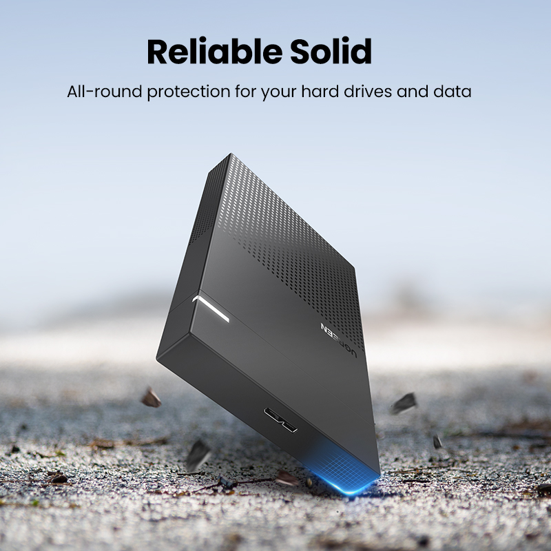 UGREEN HDD Case 2.5" SATA to USB 3.0 USB C Adapter Hard Drive Enclosure USB Type C SATA 5Gbps for SSD HDD 9.5 7mm External Hard Drive Disk Case Support UASP. 