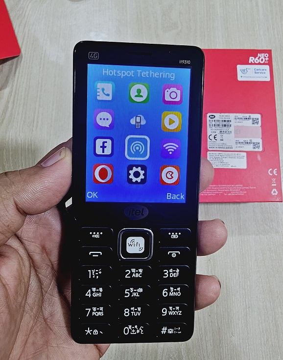 itel it9310 NEO R60+ 4G Button Phone Wifi Hotspot. 